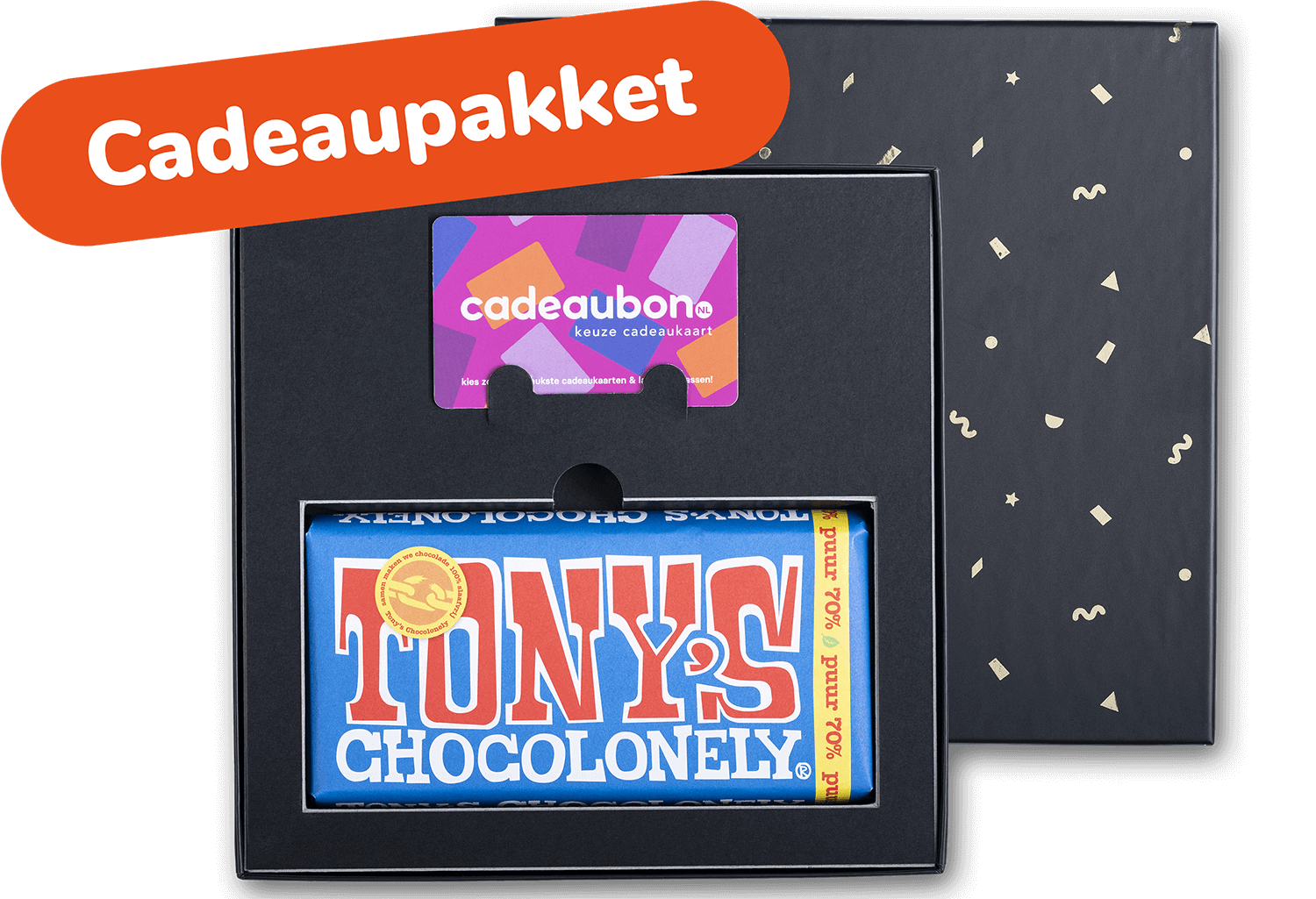 Cadeaupakket Tony's Chocolonely 'Puur'